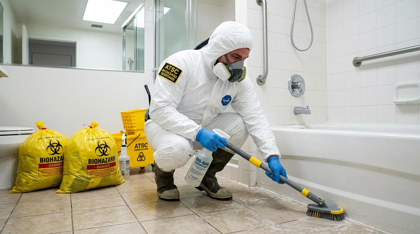 Decontamination equipment deployed for Blood Cleanup in South Huntington